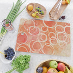 Pink Bubble - Modern Abstract Art Print Cutting Board Gallery Image 2