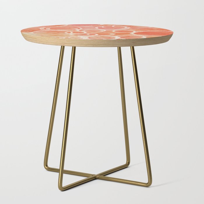 Pink Bubble - Modern Abstract Art Print Side Table Gallery Image 1