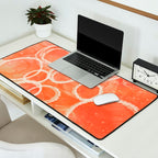 Pink Bubble - Modern Abstract Art Print Desk Mat Gallery Image 2