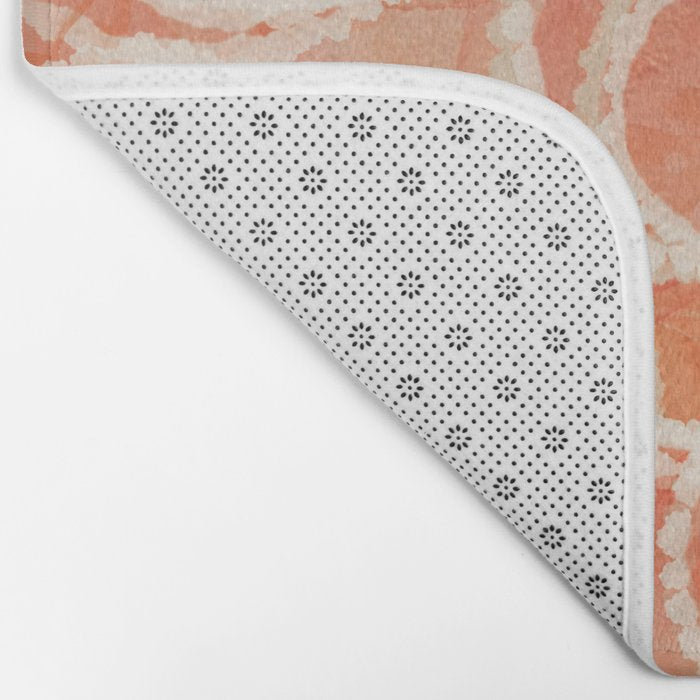 Pink Bubble - Modern Abstract Art Print Bath Mat Gallery Image 2