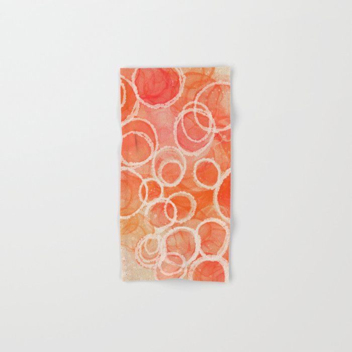 Pink Bubble - Modern Abstract Art Print Bath Towel Gallery Image 1