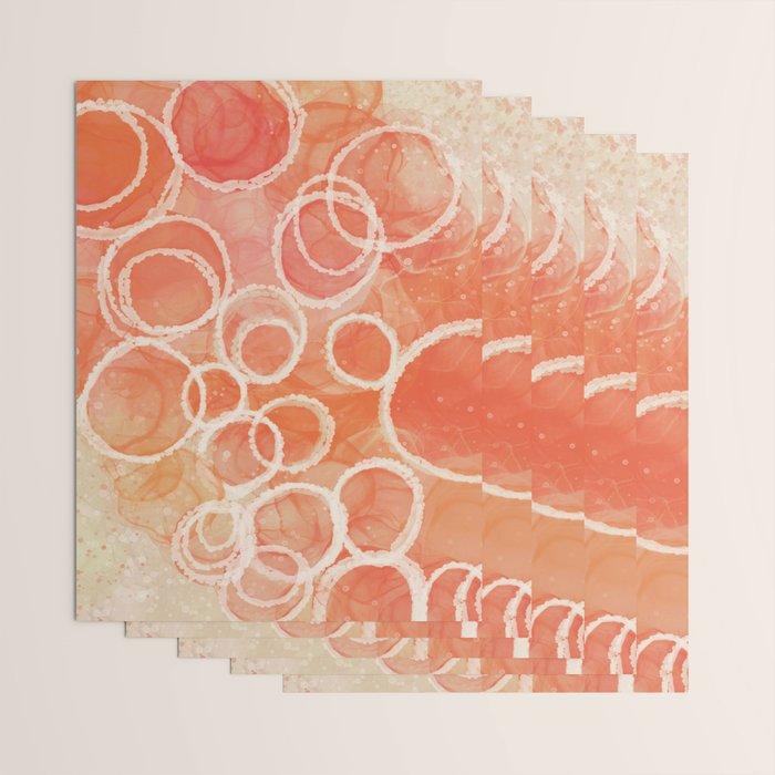 Pink Bubble - Modern Abstract Art Print Wrapping Paper Gallery Image 3