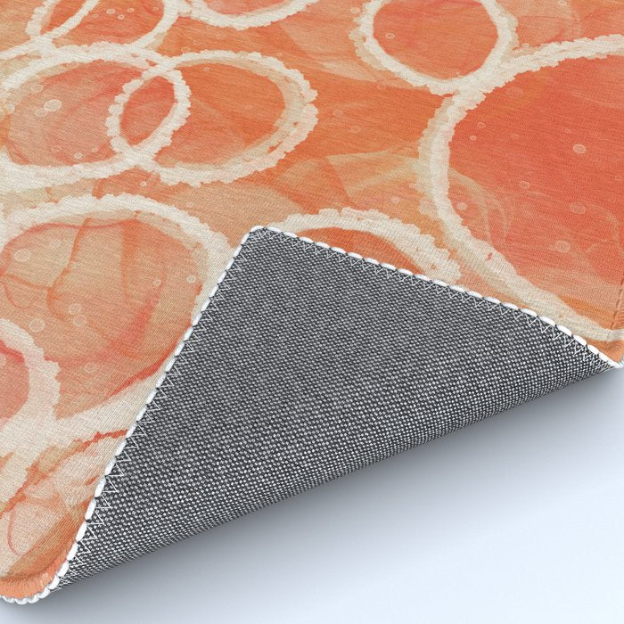 Pink Bubble - Modern Abstract Art Print Rug Gallery Image 4
