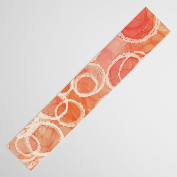 Pink Bubble - Modern Abstract Art Print Table Runner Gallery Image 3