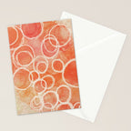 Pink Bubble - Modern Abstract Art Print Stationery Card Gallery Image 2