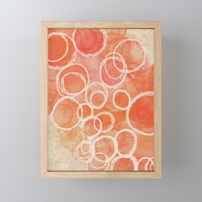 Pink Bubble - Modern Abstract Art Print Mini Art Print Gallery Image 1