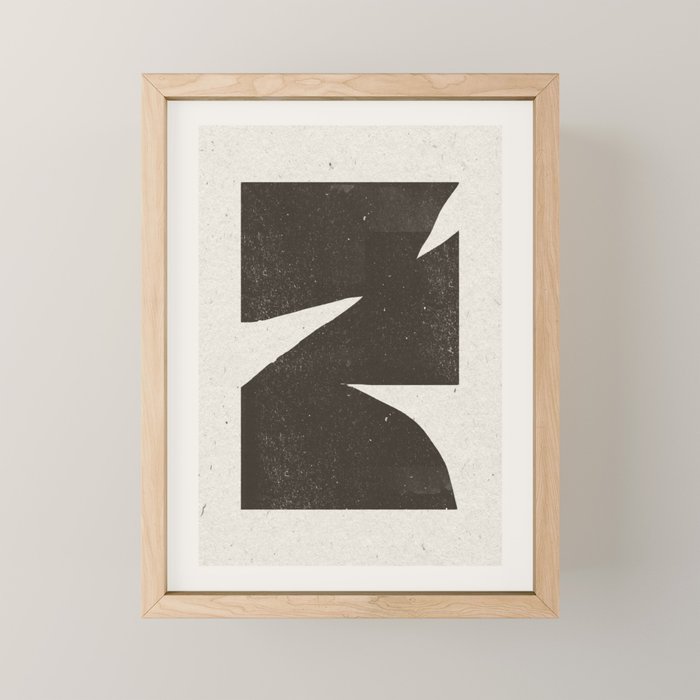 Black Inner Object Mini Art Print Gallery Image 1