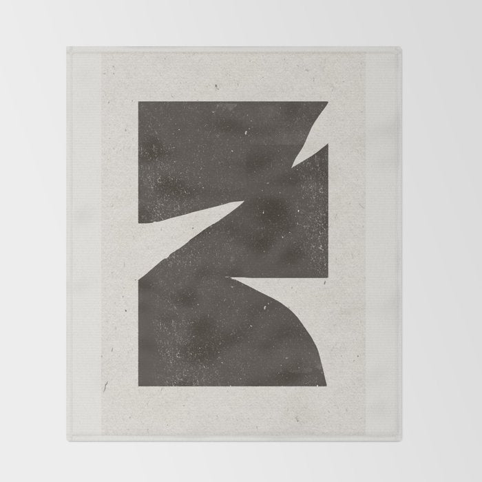 Black Inner Object Throw Blanket Gallery Image 2