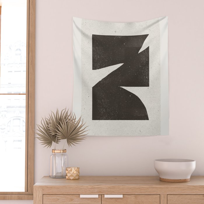 Black Inner Object Wall Tapestry Gallery Image 2