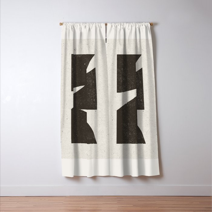Black Inner Object Window Curtain Gallery Image 3