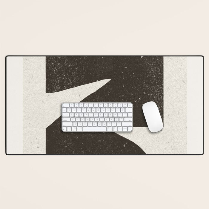 Black Inner Object Desk Mat Gallery Image 1