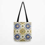 Tile floral nature Modern BY Tote Bag Gallery Image 2