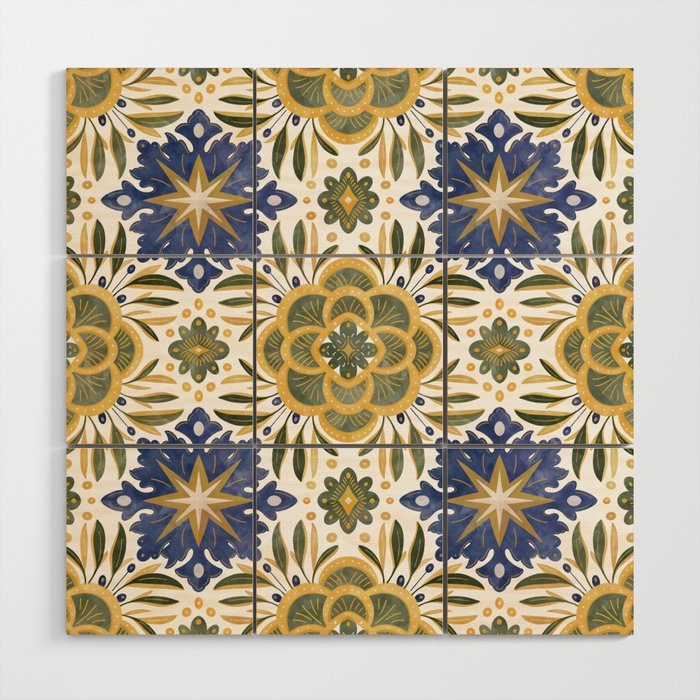 Tile floral nature Modern BY Wood Wall Art Gallery Image 1