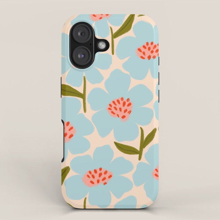 Blossom - Blue  iPhone Case Gallery Image 1