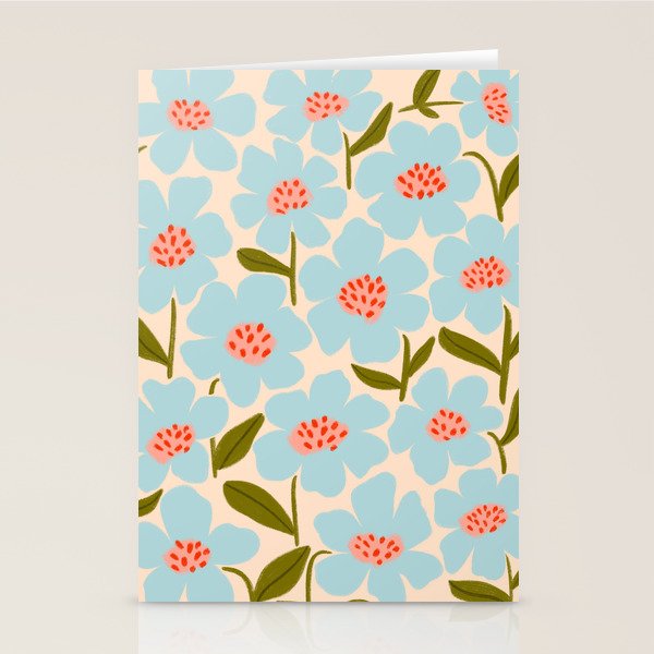 Blossom - Blue  Stationery Card Gallery Image 2