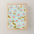 Blossom - Blue  Mini Art Print Gallery Image 1