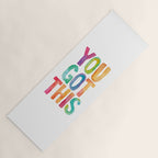 You Got This Rainbow Watercolor Yoga Mat Gallery Image 1