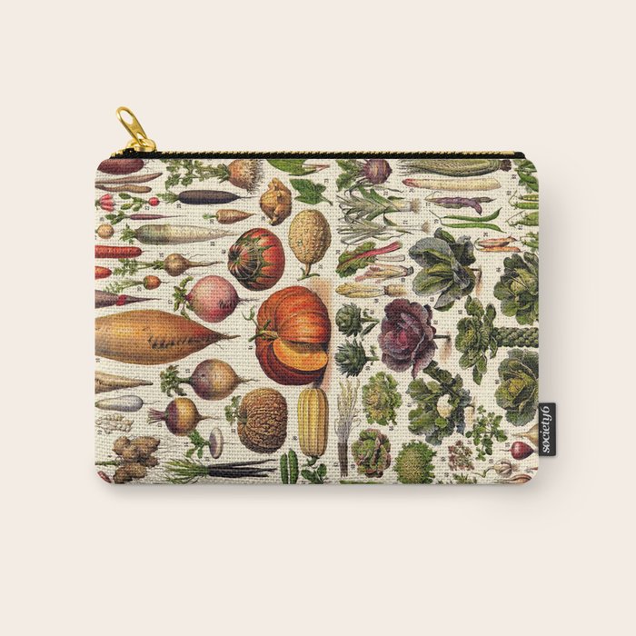 Adolphe Millot Legumes Plant Potageres Vintage Scientific Encyclopedia Illustration Lithograph  Carry All Pouch Gallery Image 1