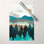 Forest Mist - Custom Horizontal Wrapping Paper Gallery Image 1