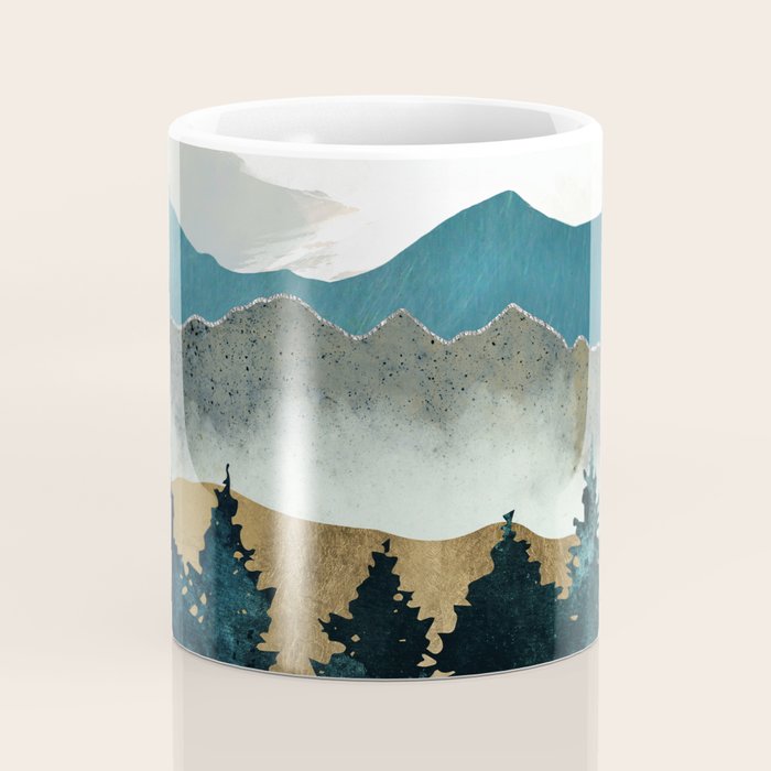 Forest Mist - Custom Horizontal Coffee Mug Gallery Image 4