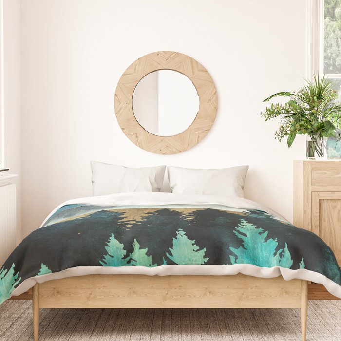 Forest Mist - Custom Horizontal Duvet Cover Gallery Image 3