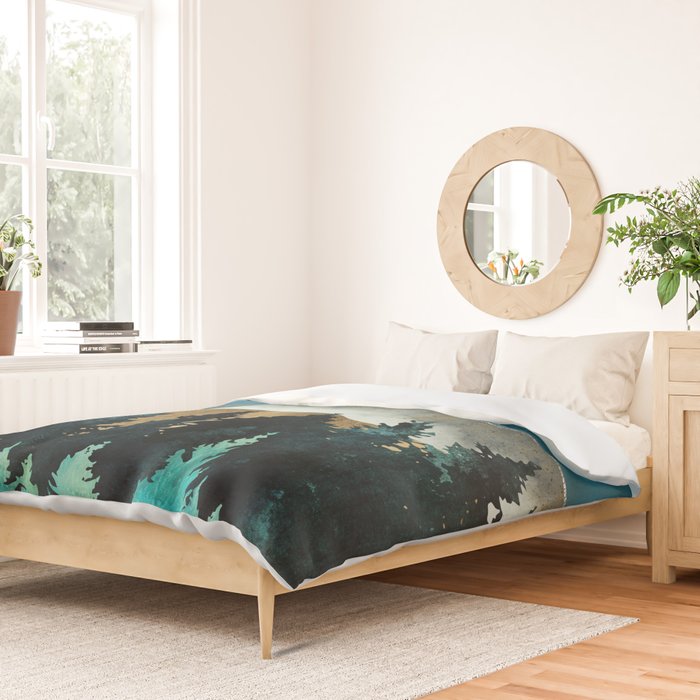 Forest Mist - Custom Horizontal Duvet Cover Gallery Image 2
