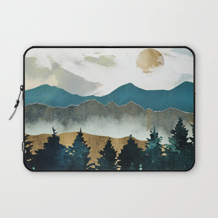 Forest Mist - Custom Horizontal Laptop Sleeve Gallery Image 1