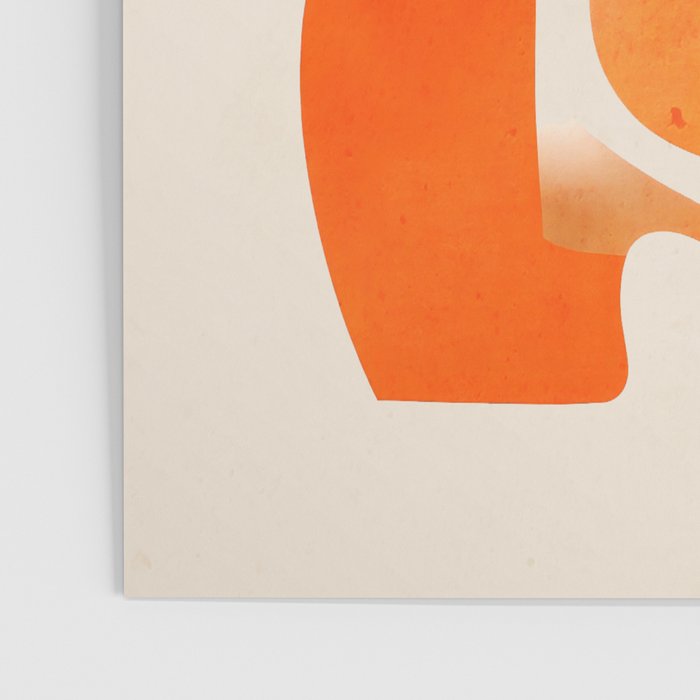 Abstract Turtle in Orange Poster Gallery Image 3