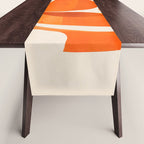 Abstract Turtle in Orange Table Runner Gallery Image 1