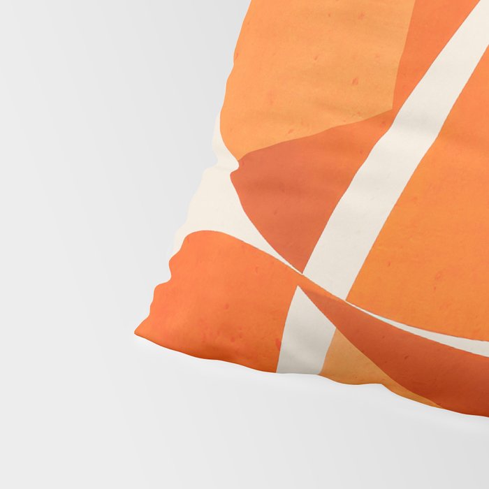 Abstract Turtle in Orange Pillow Sham Gallery Image 4