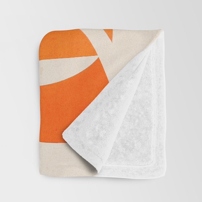 Abstract Turtle in Orange Throw Blanket Gallery Image 3