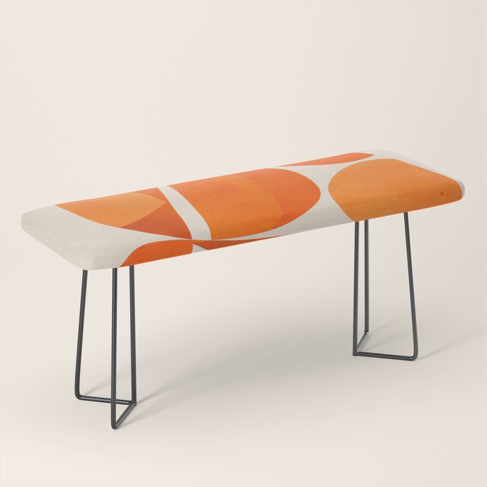 Abstract Turtle in Orange Bench Gallery Image 1