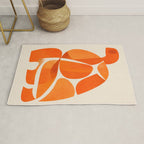 Abstract Turtle in Orange Rug Gallery Image 1