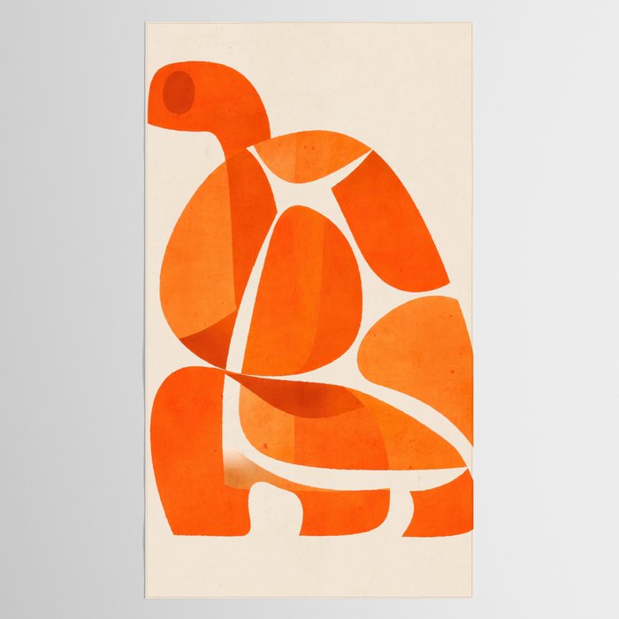 Abstract Turtle in Orange Tablecloth Gallery Image 2