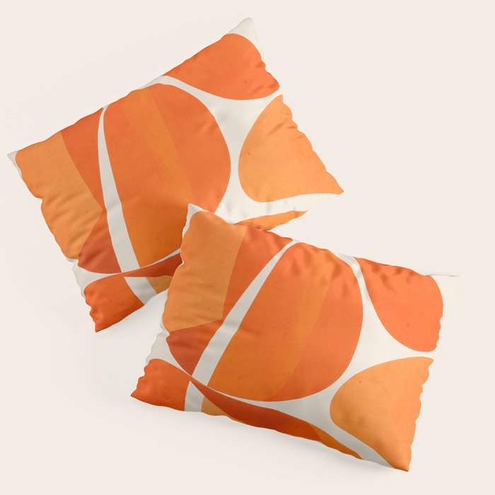 Abstract Turtle in Orange Pillow Sham Gallery Image 3