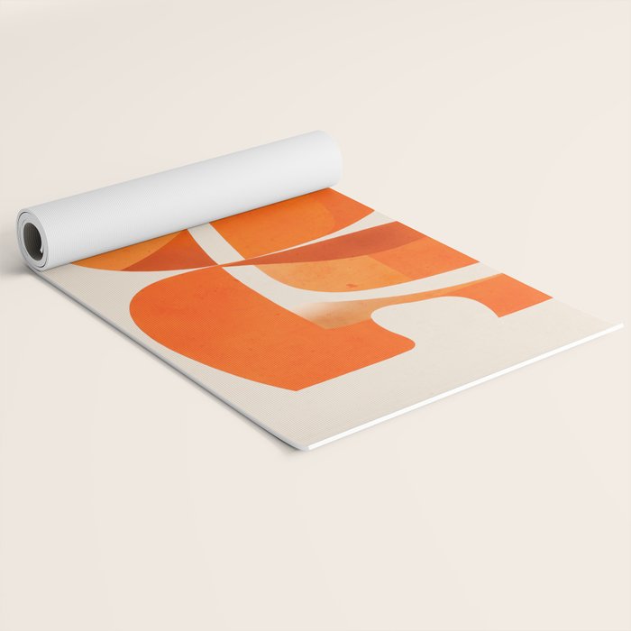Abstract Turtle in Orange Yoga Mat Gallery Image 2