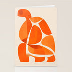 Abstract Turtle in Orange Stationery Card Gallery Image 2