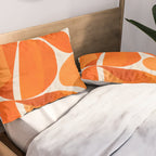 Abstract Turtle in Orange Pillow Sham Gallery Image 2