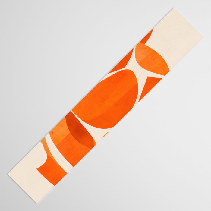 Abstract Turtle in Orange Table Runner Gallery Image 3