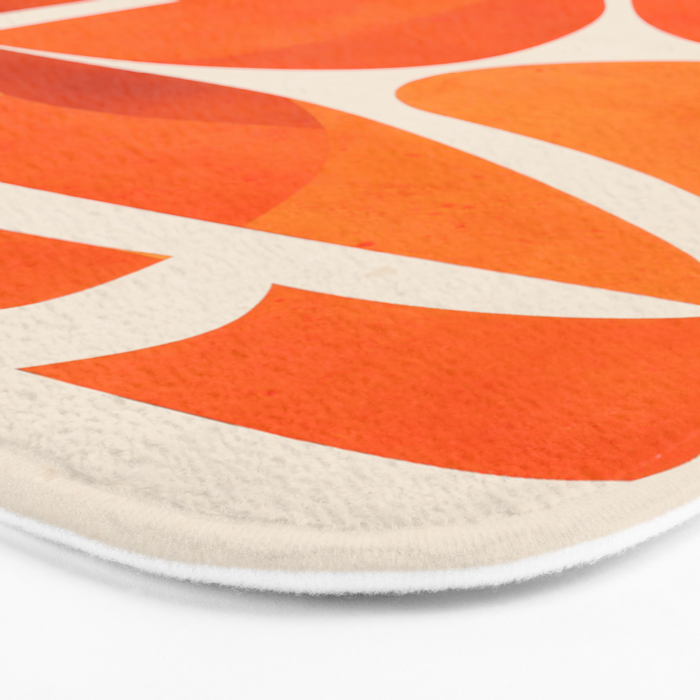 Abstract Turtle in Orange Bath Mat Gallery Image 3