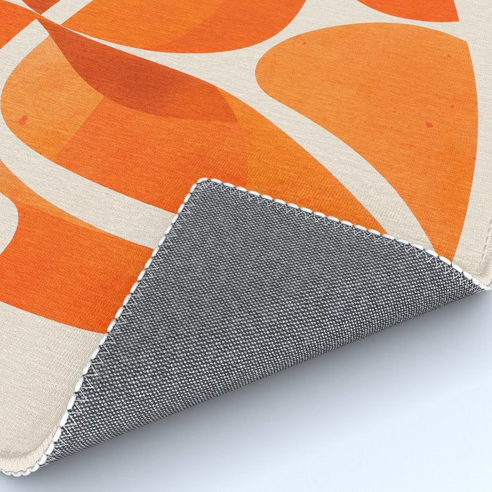 Abstract Turtle in Orange Rug Gallery Image 4
