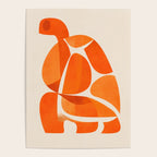 Abstract Turtle in Orange Poster Gallery Image 4
