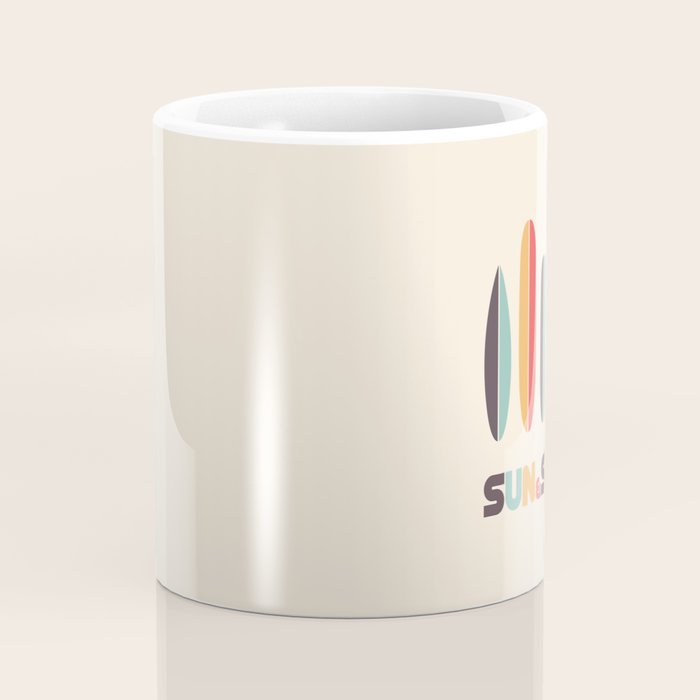 Sun & Surf Surfboards - Retro Rainbow Coffee Mug Gallery Image 4