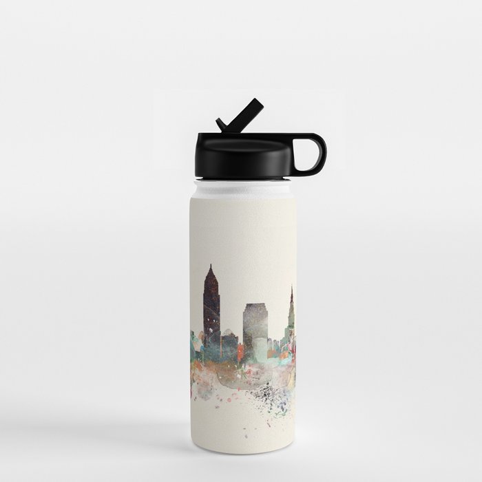 cleveland ohio skyline Water Bottle Gallery Image 1