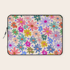 Bright Flowers and Stars Laptop Sleeve Gallery Image 1