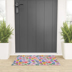 Bright Flowers and Stars Welcome Mat Gallery Image 3