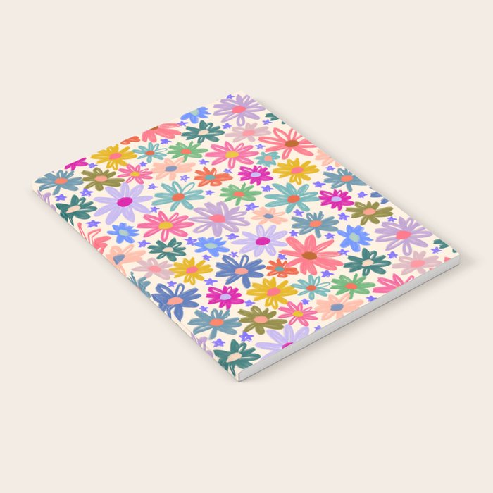 Bright Flowers and Stars Notebook Gallery Image 2