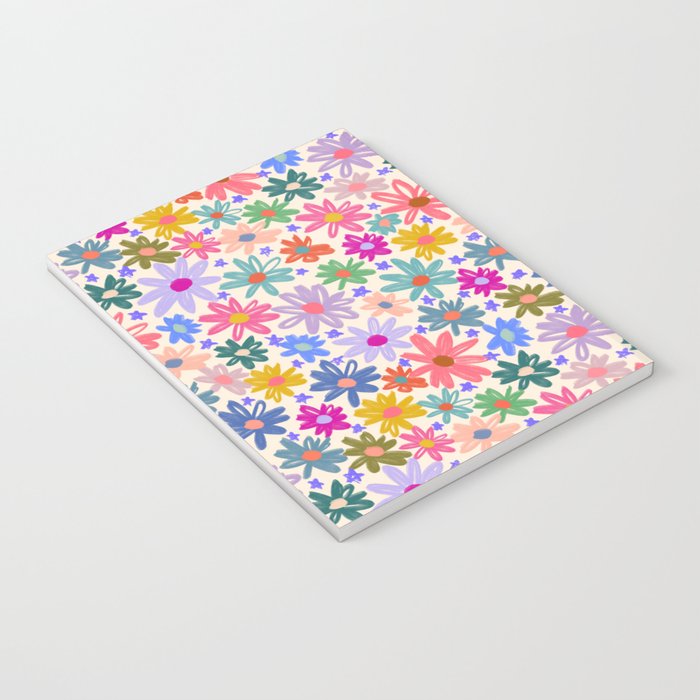 Bright Flowers and Stars Notebook Gallery Image 3