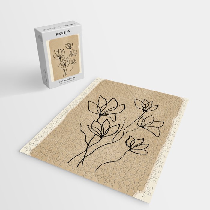 Line Wildflowers 2 Jigsaw Puzzle Gallery Image 2