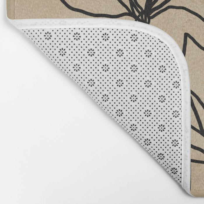 Line Wildflowers 2 Bath Mat Gallery Image 2
